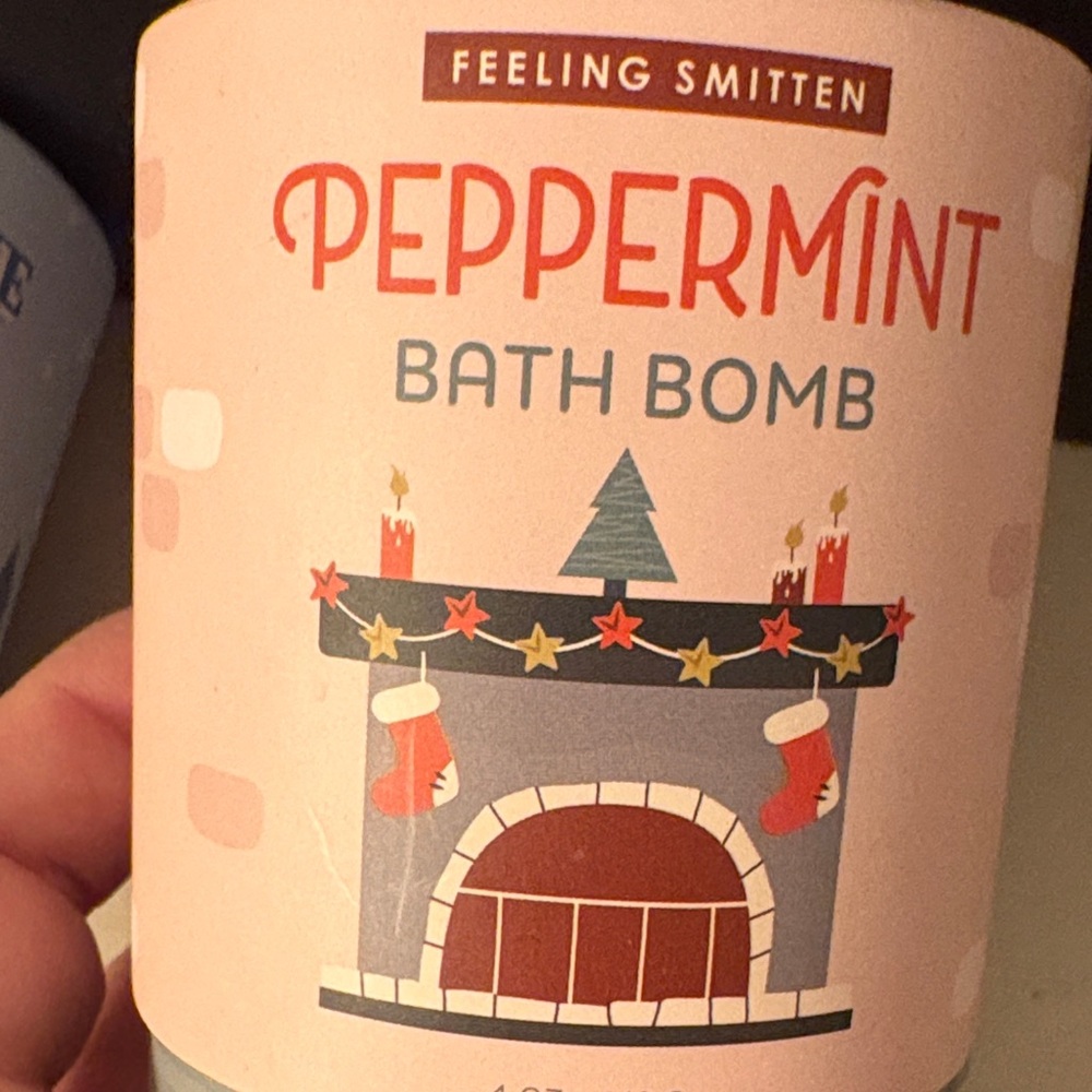 Bath Bomb Trio - Merry Cherry, Sugar Cookie, Peppermint - Picture 3 of 10